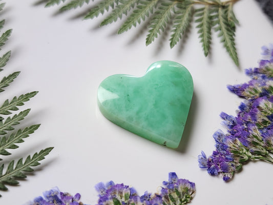 Australian Chrysoprase heart