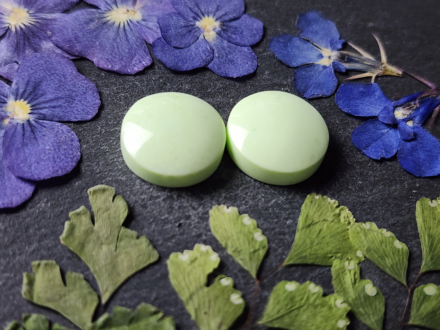 Lemon/ Citron Chrysoprase pair