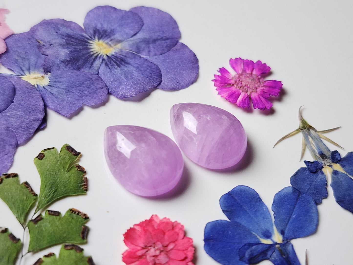 Lavender Kunzite pair