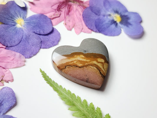 Shadow Mountain jasper heart