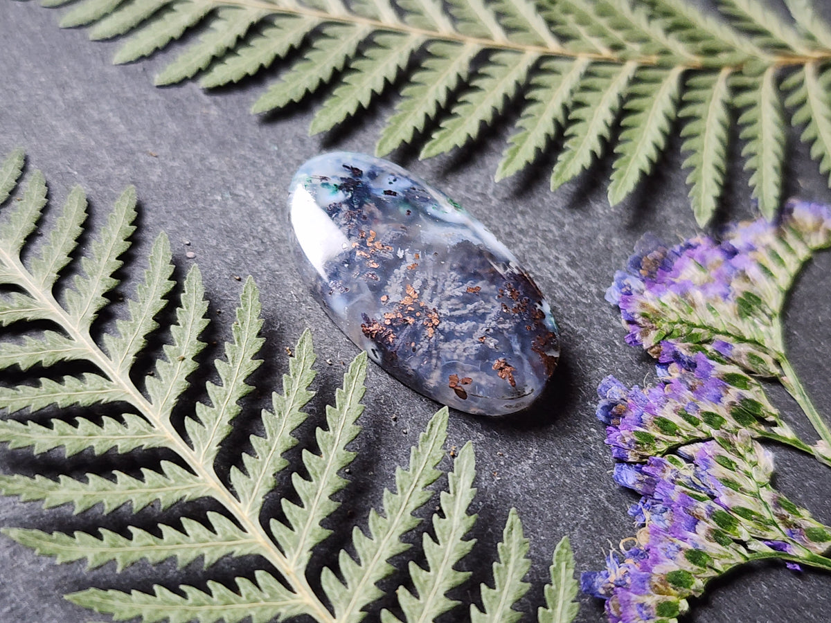Chrysocolla & Copper in Chalcedony