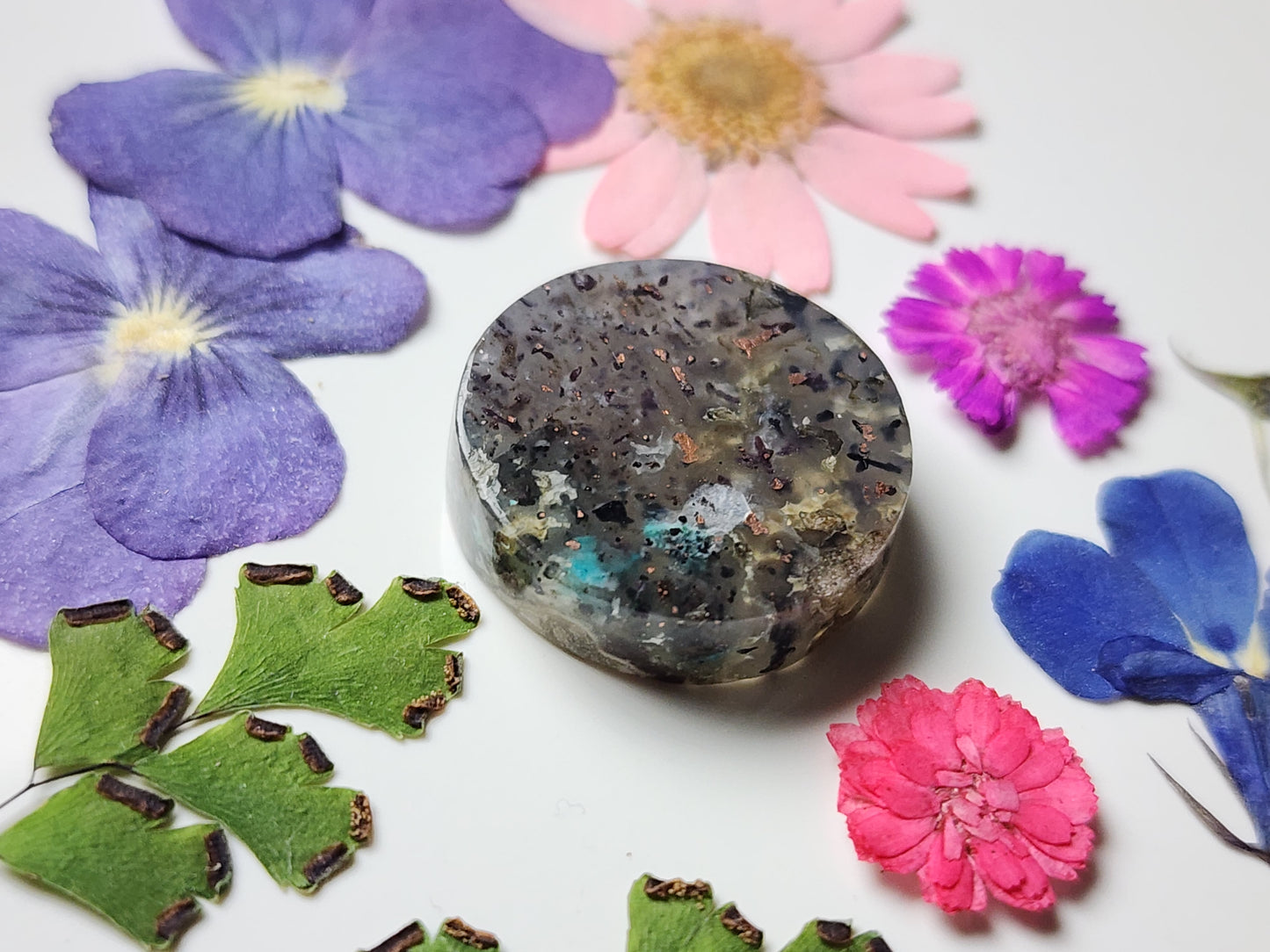 Indonesian Copper Chrysocolla in quartz