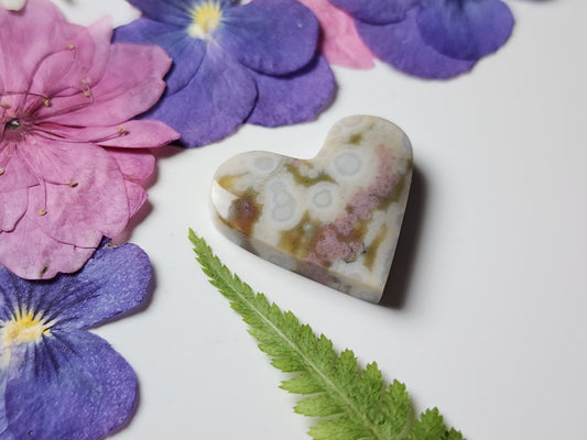 Ocean jasper heart