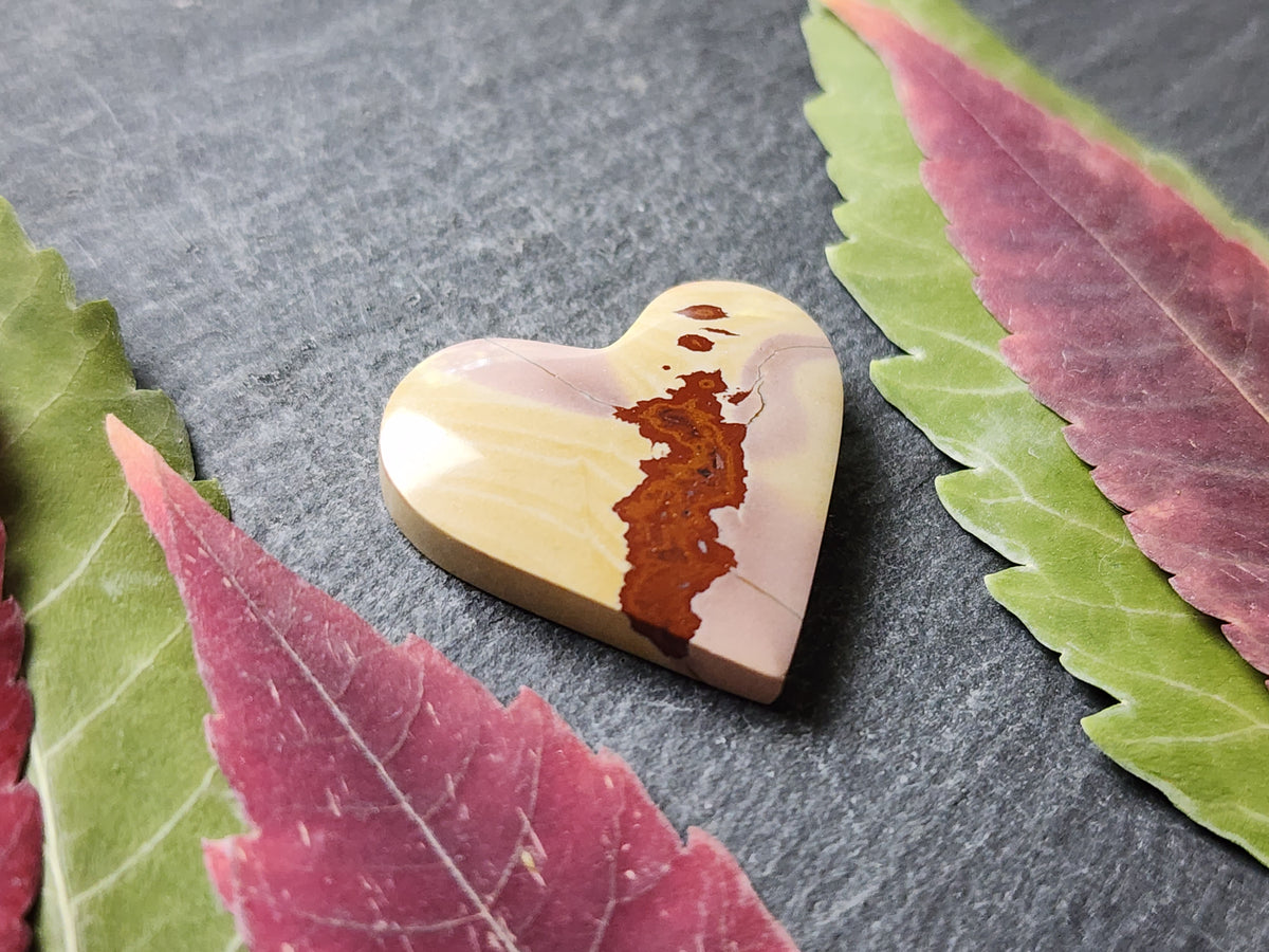 Red Falcon jasper heart