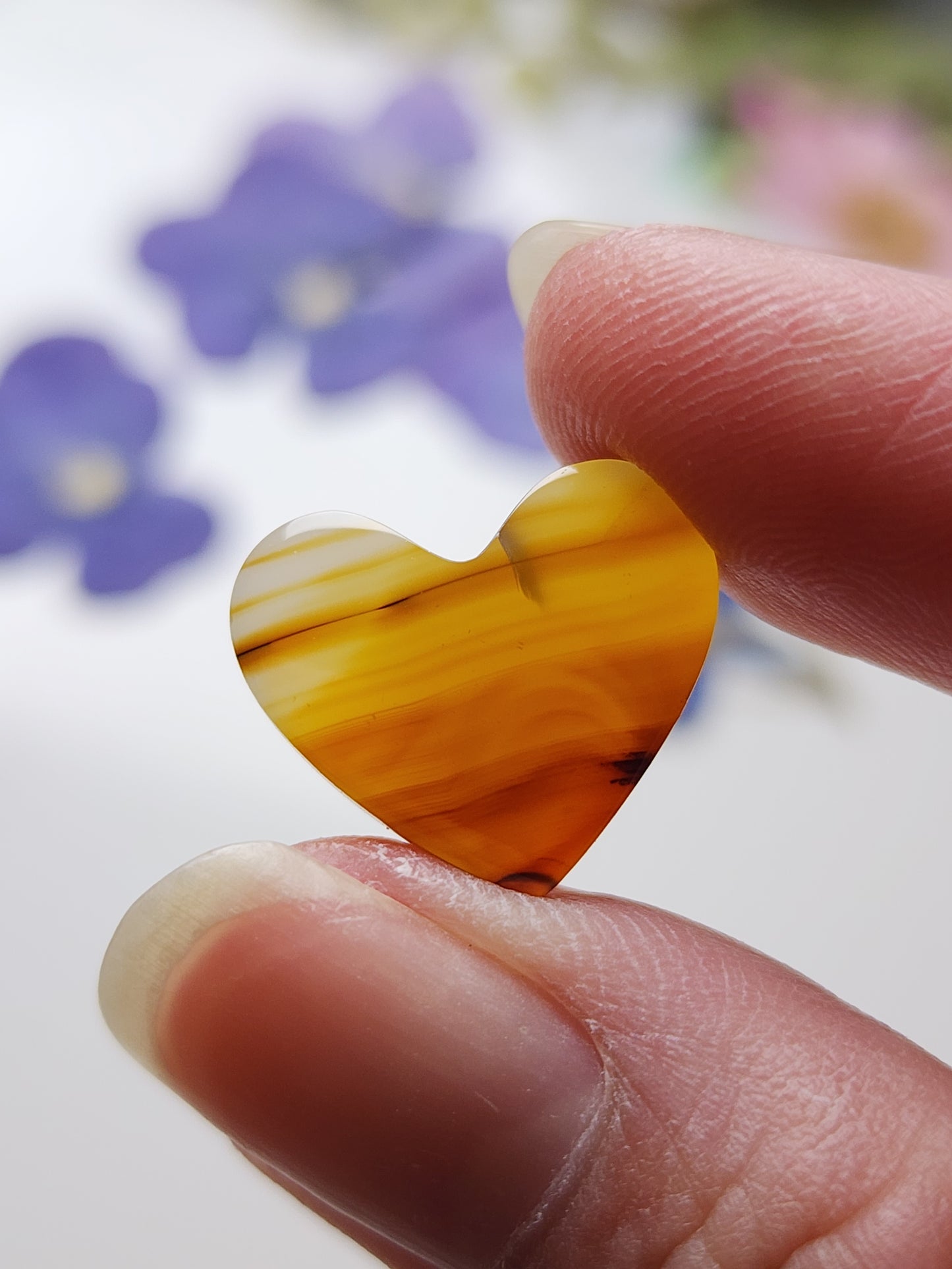 Montana agate heart