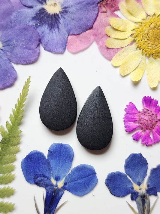 Black jade Actinolite pair (matte)