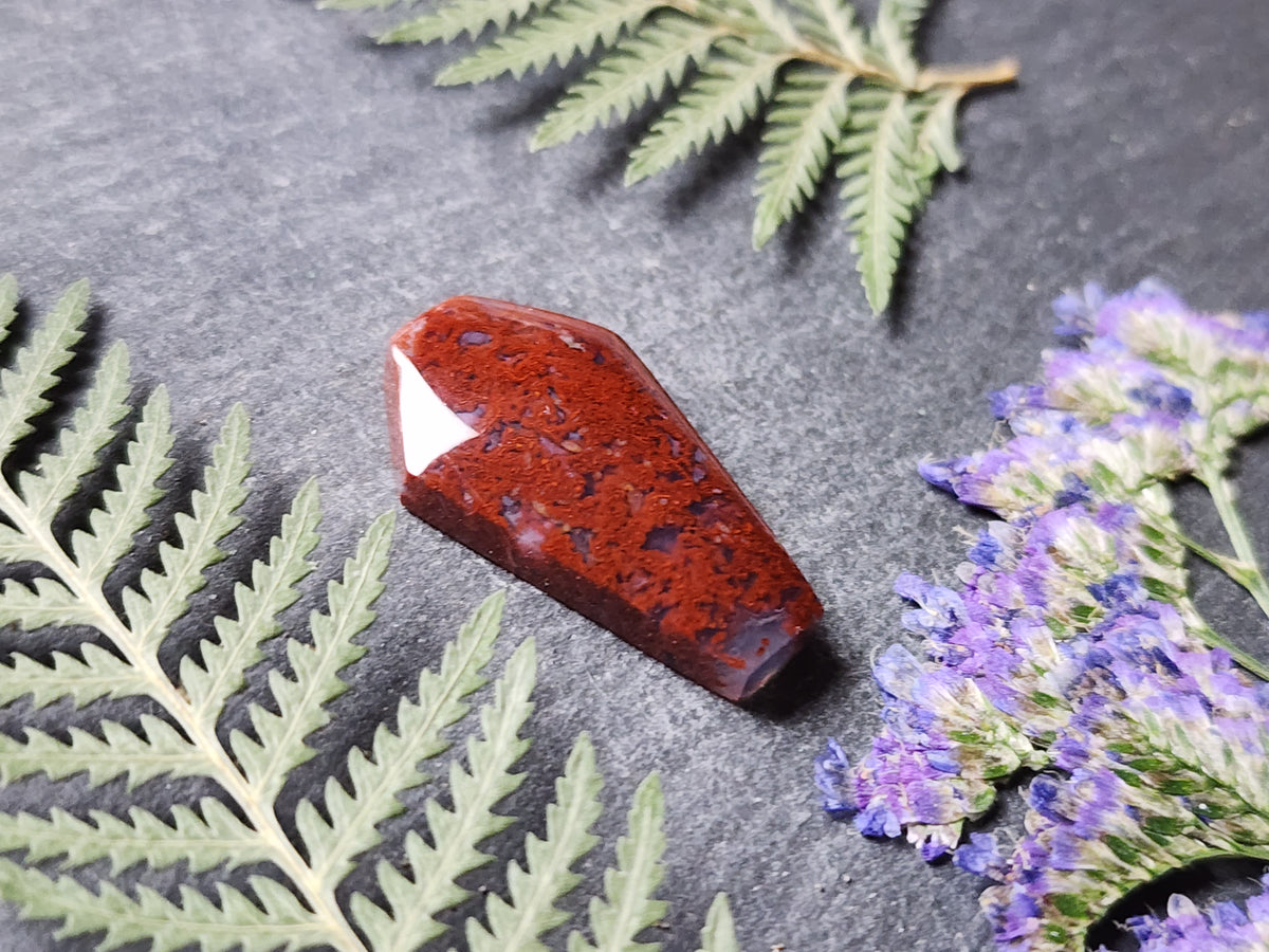 West Texas moss agate Coffin