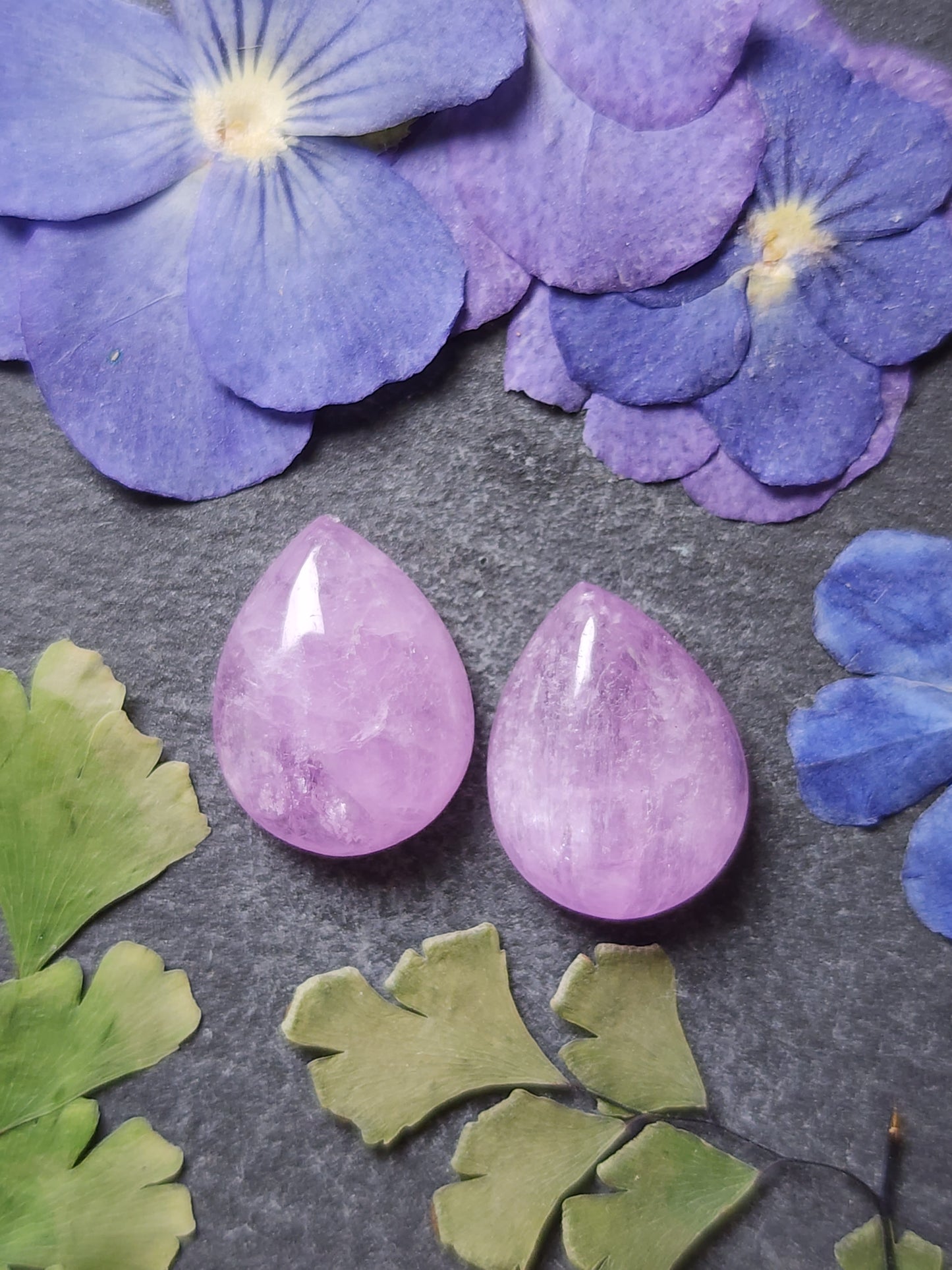 Lavender Kunzite pair