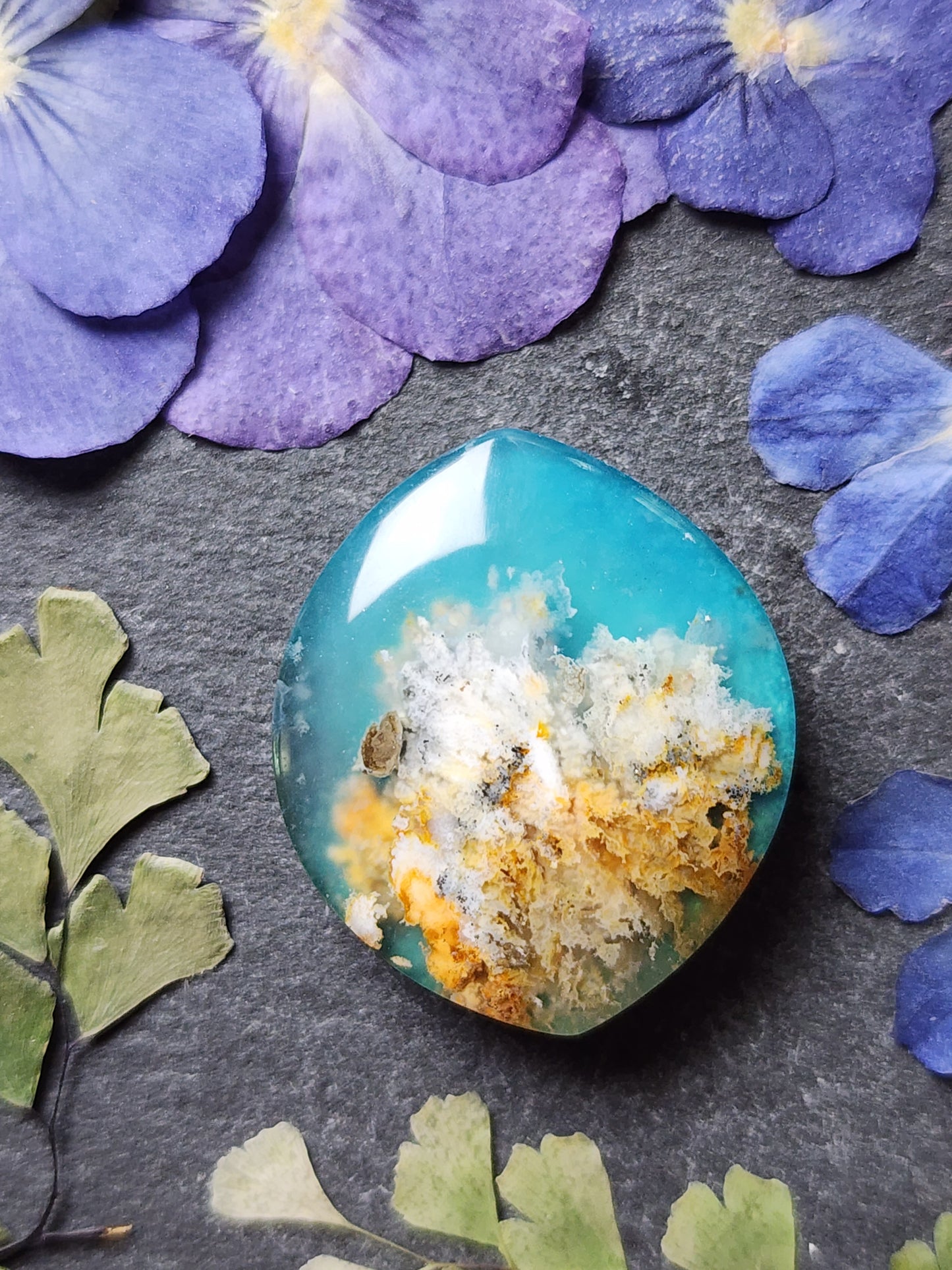 Bella Vista plume agate Doublet