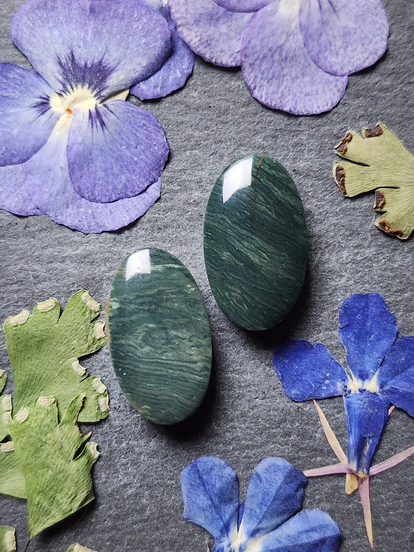 Gary green jasper pair