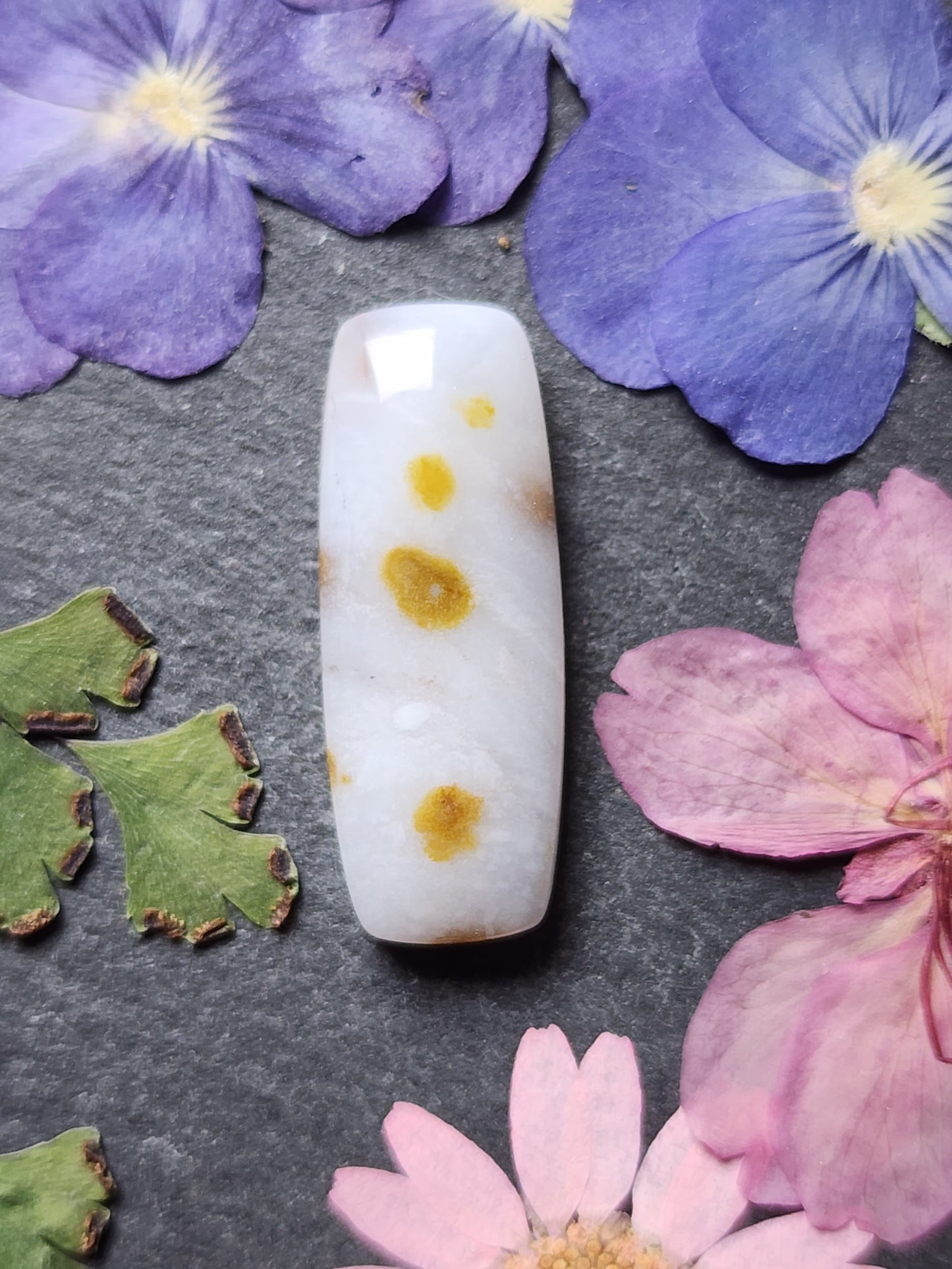 Polka dot agate