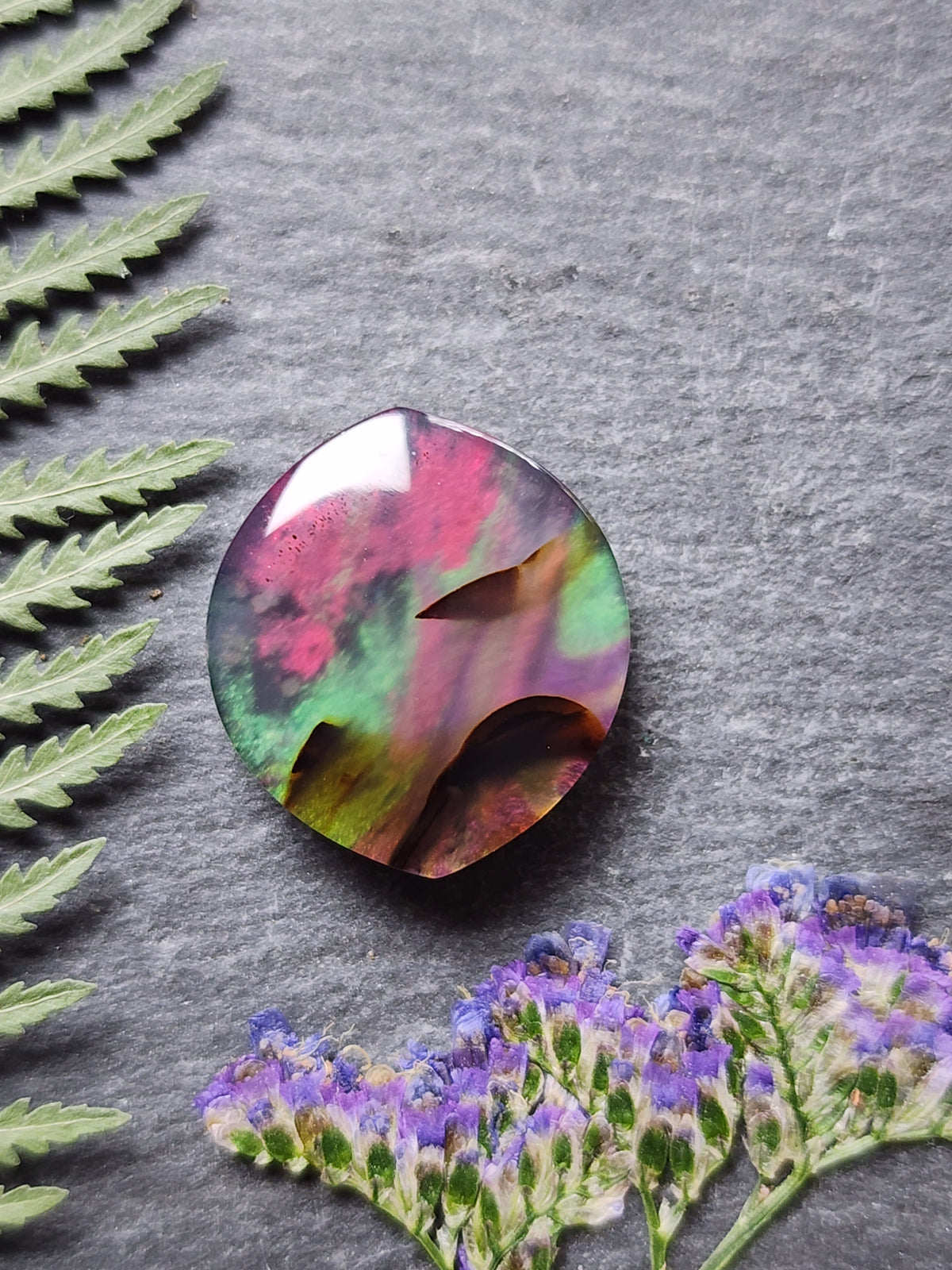 Montana agate Doublet