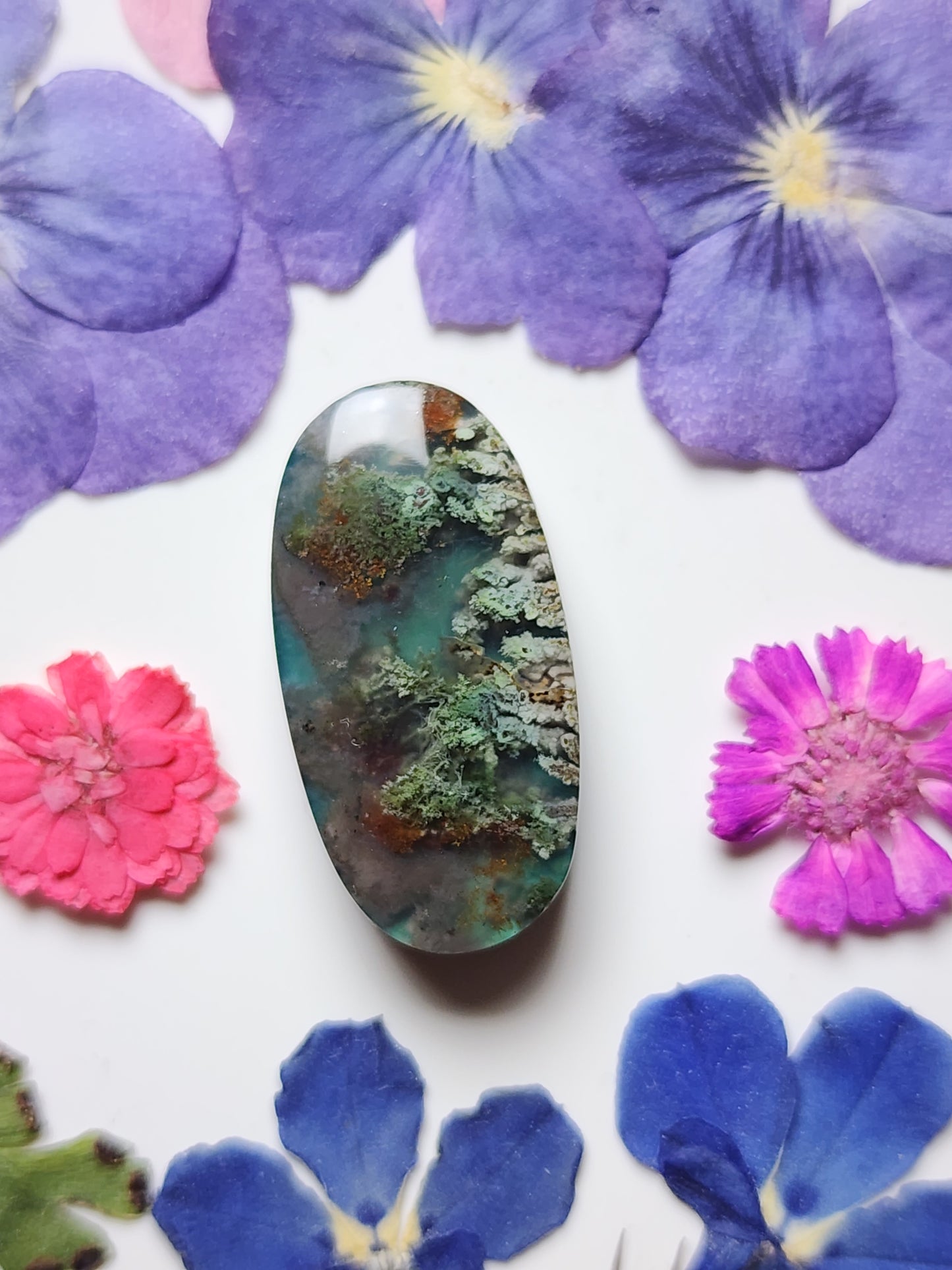 Garden Moss agate Doublet