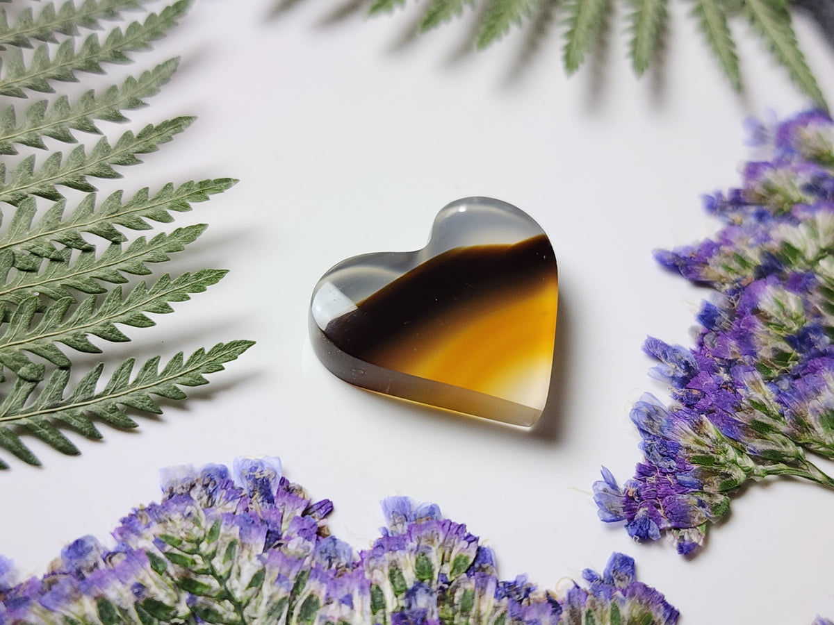 Montana agate heart