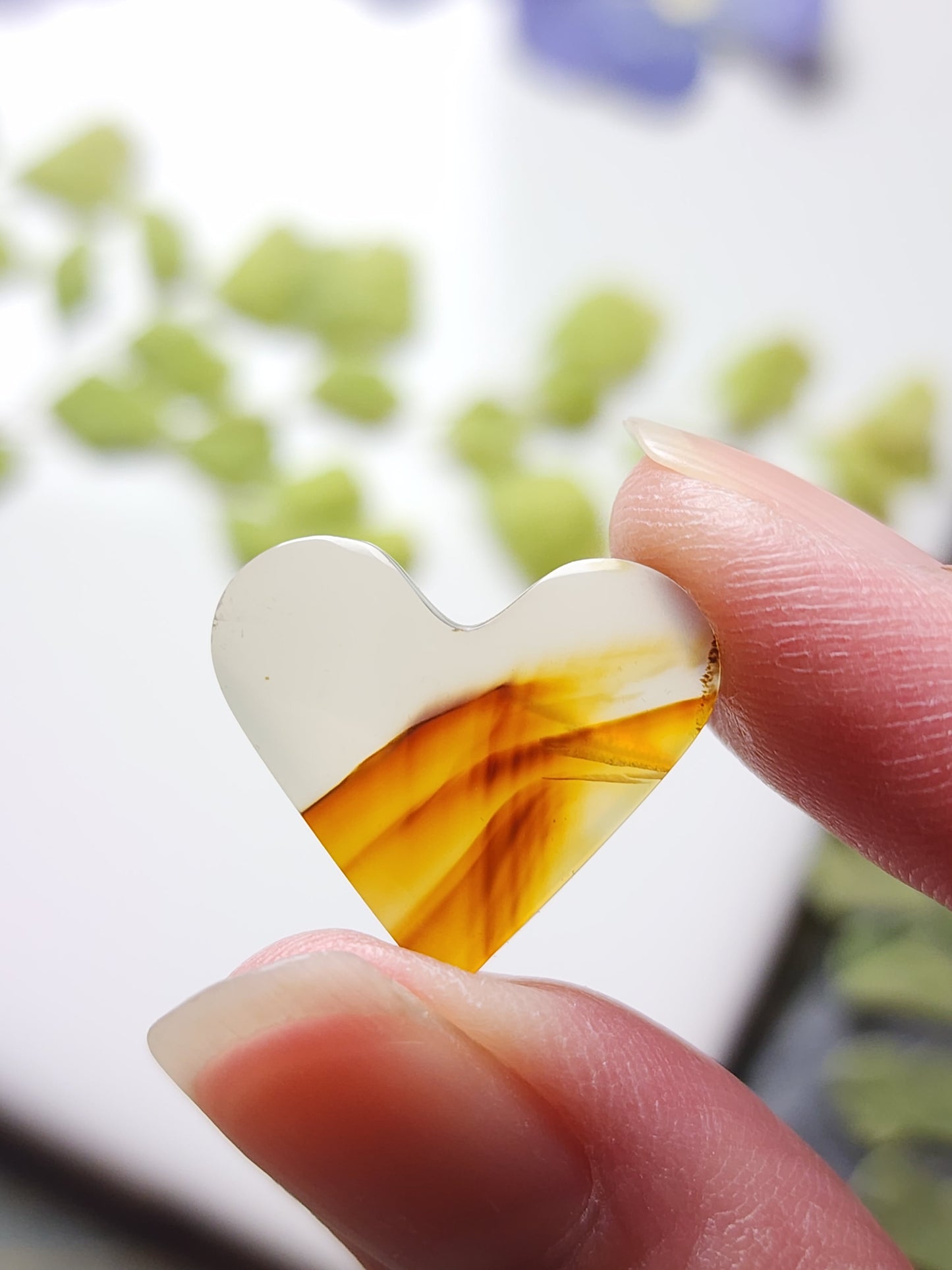 Montana agate heart