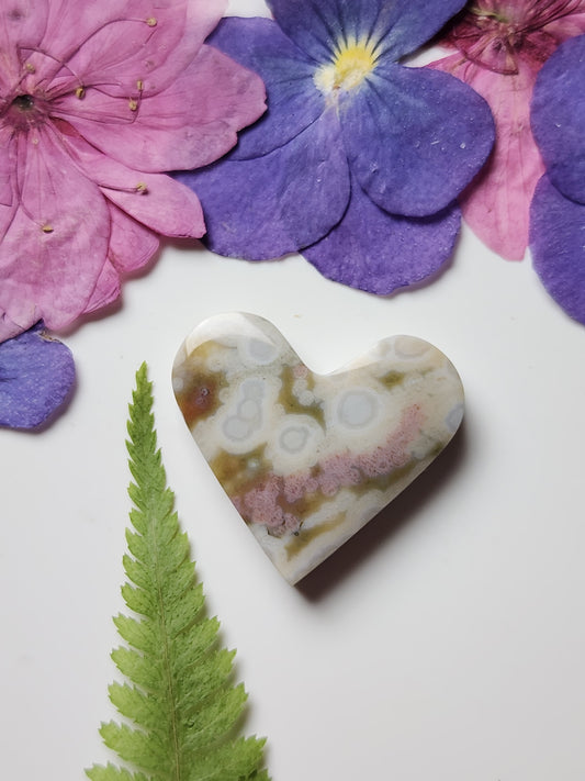Ocean jasper heart