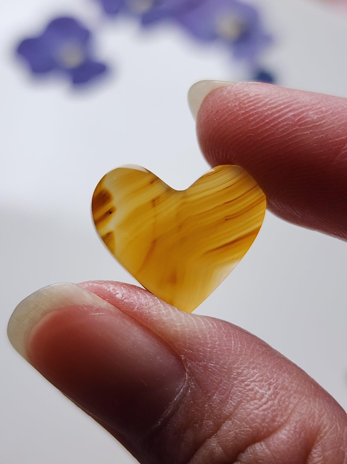 Montana agate heart