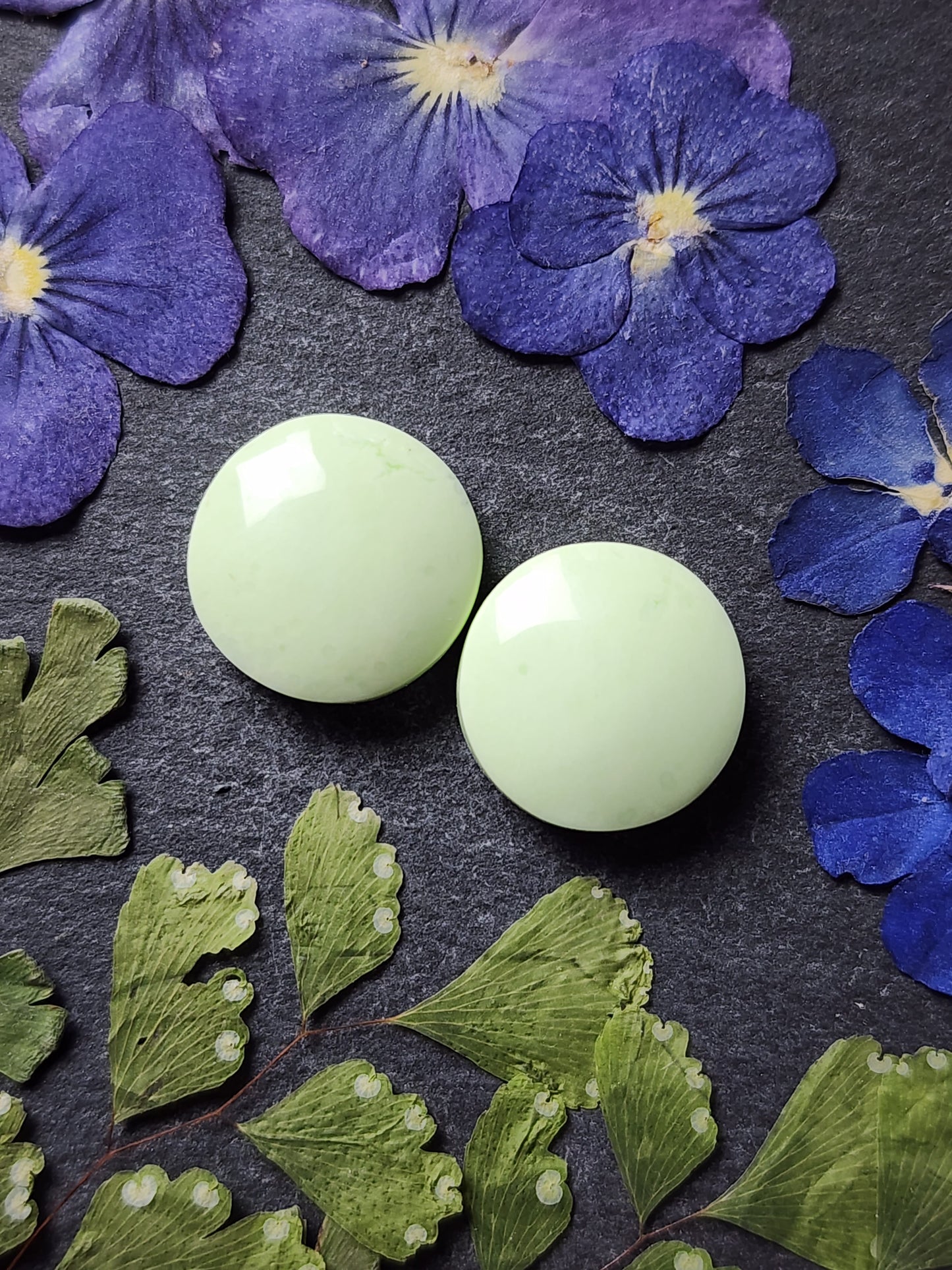Lemon/ Citron Chrysoprase pair