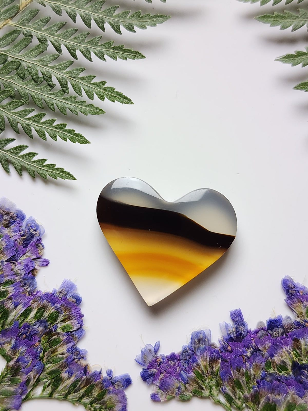 Montana agate heart