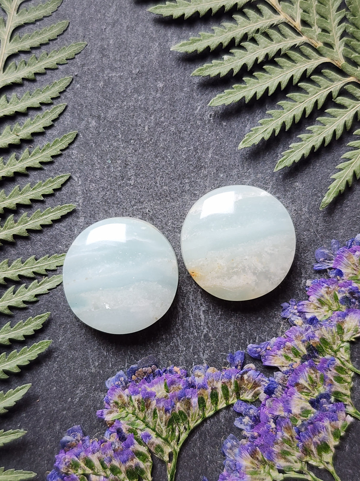 BC Ocean picture stone pair