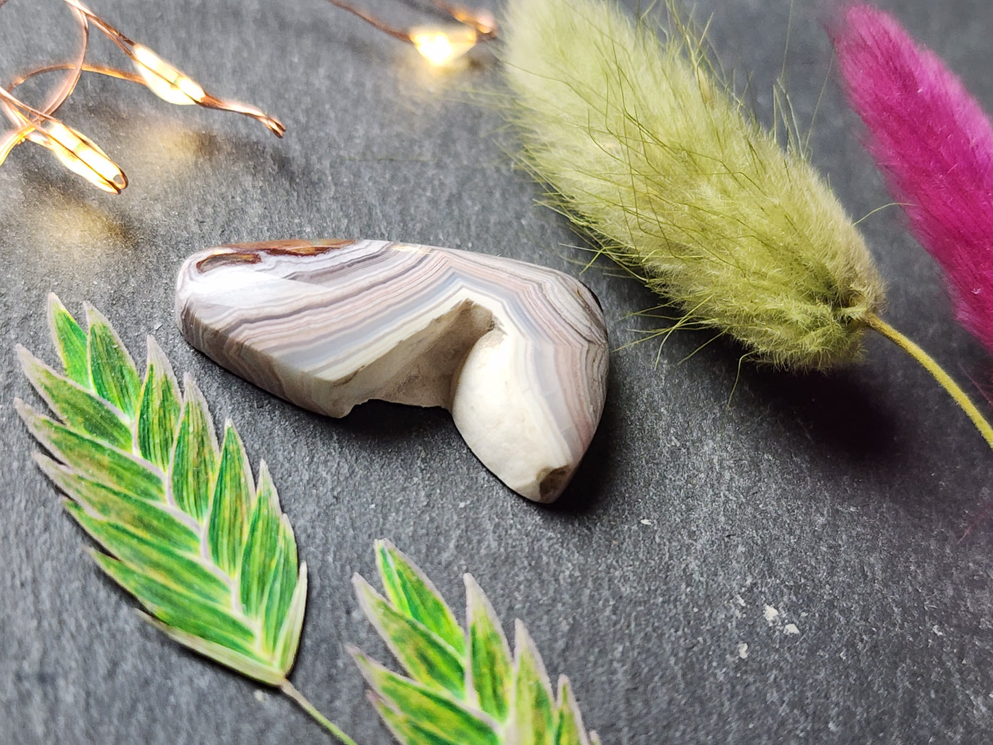 Laguna lace agate with natural botryoidal