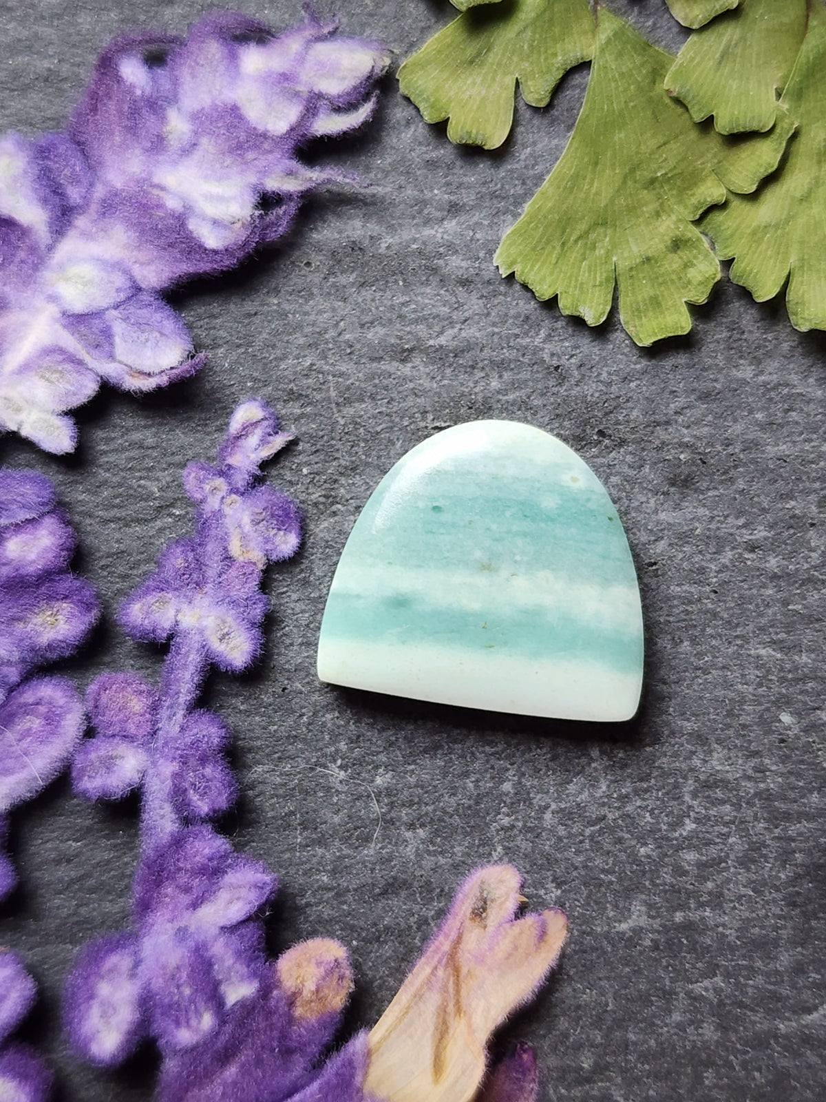 Petrified blue opalized wood