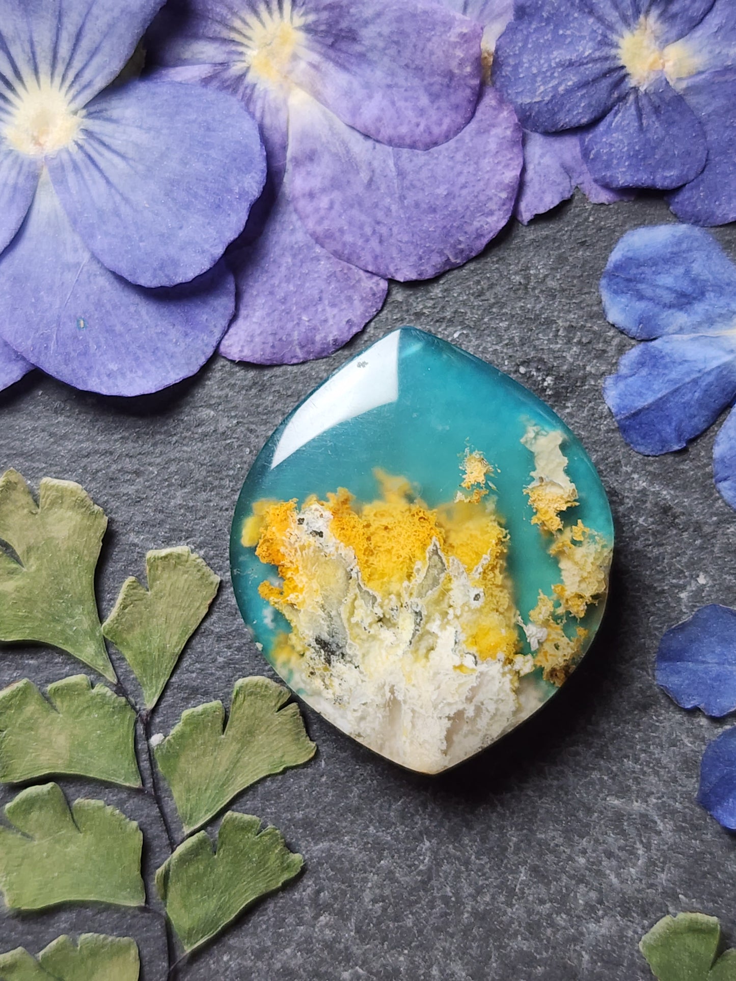 Bella Vista plume agate Doublet