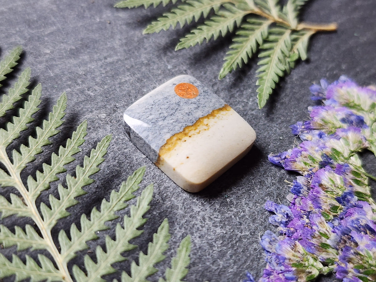Moonlit Mountain Crest: Starry night jasper
