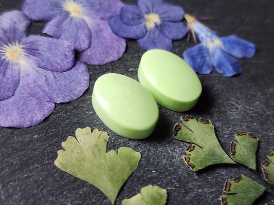 Citron/Lemon Chrysoprase pair