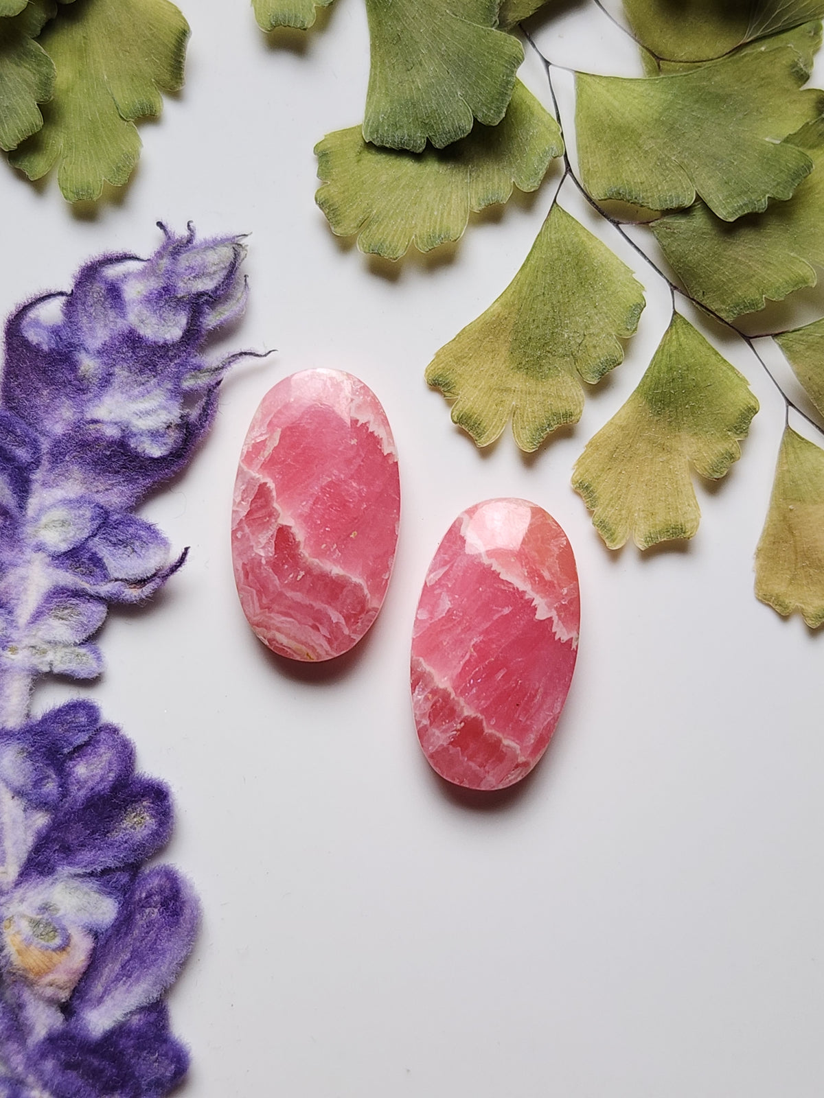 Rhodochrosite pair