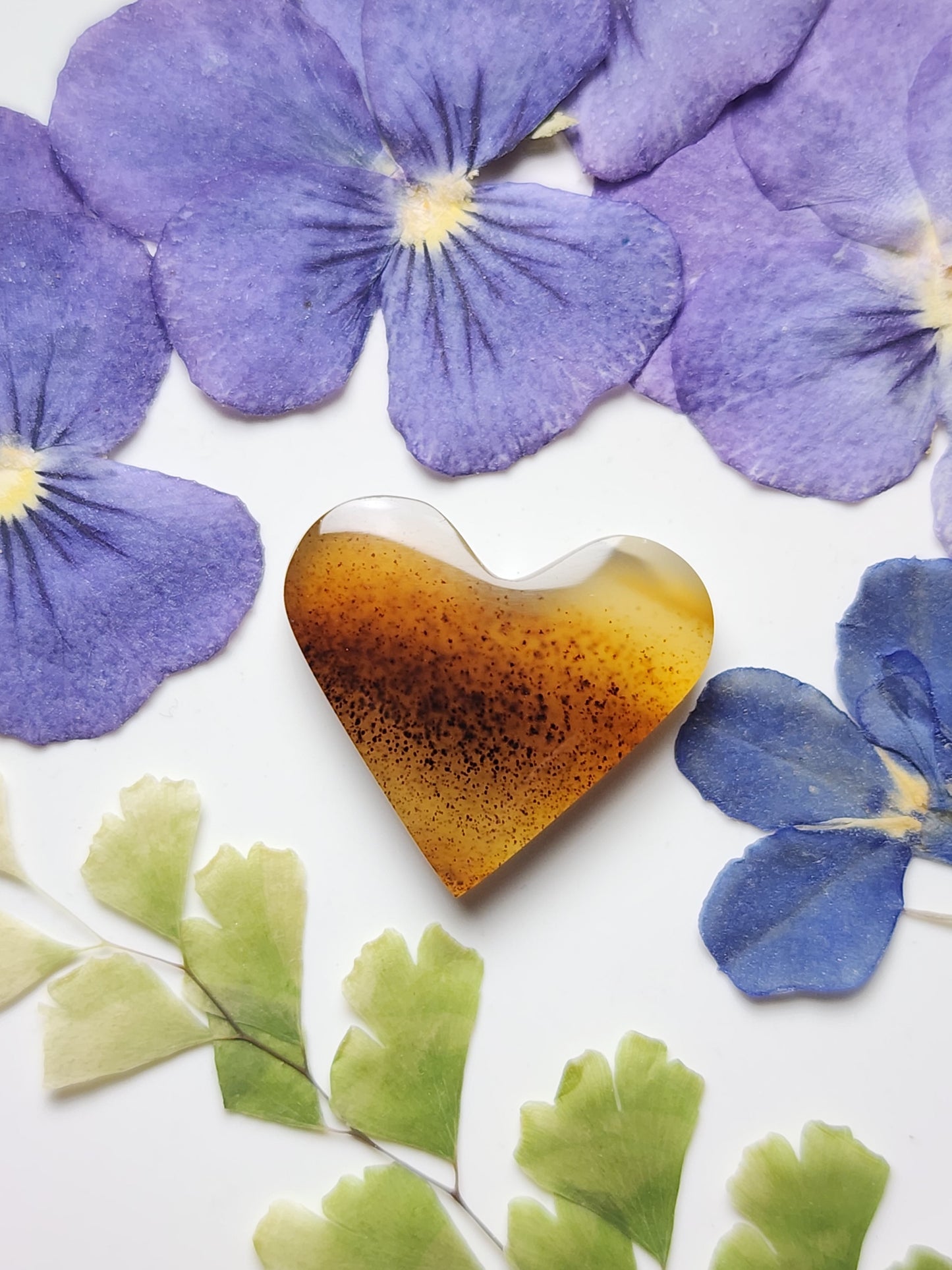 Montana agate heart