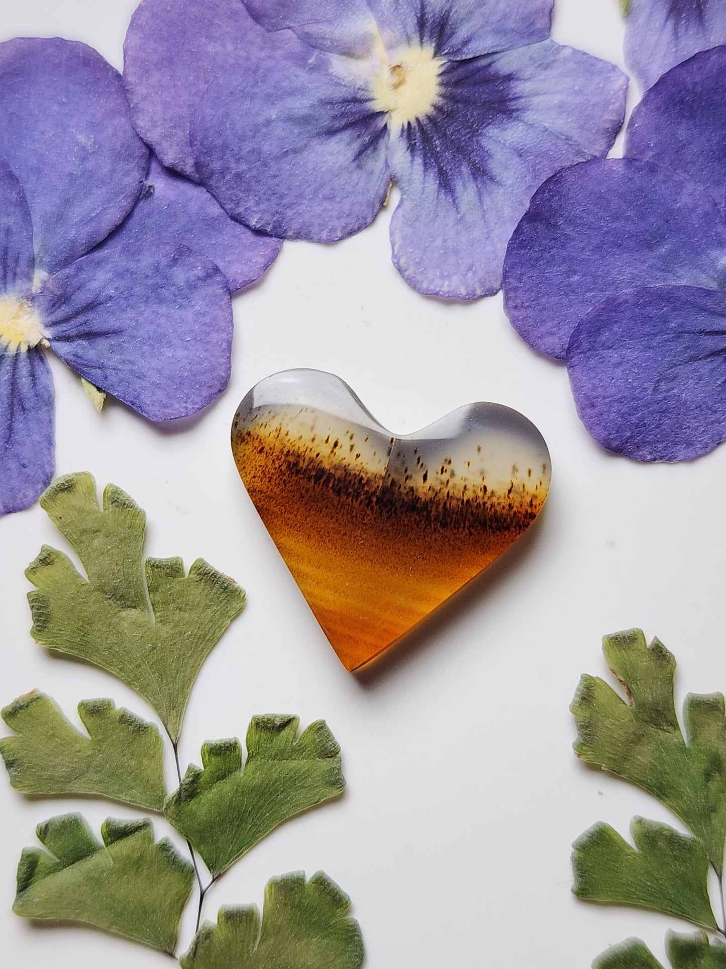 Montana agate heart