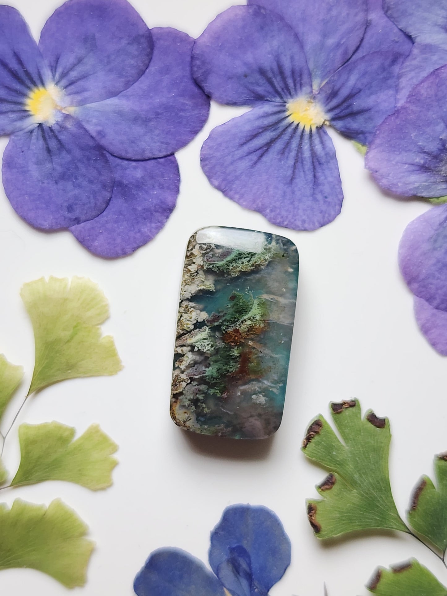 Garden Moss agate Doublet