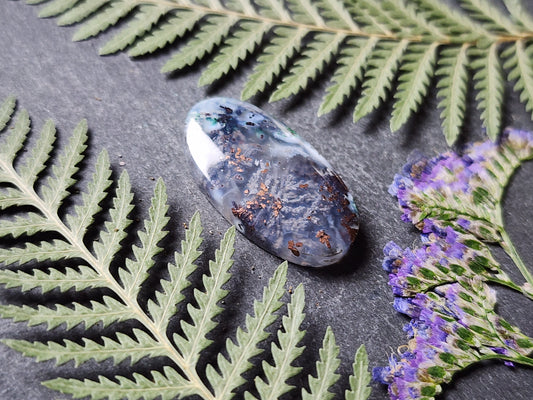 Chrysocolla & Copper in Chalcedony