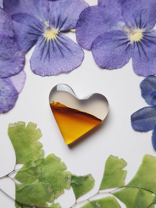 Montana agate heart