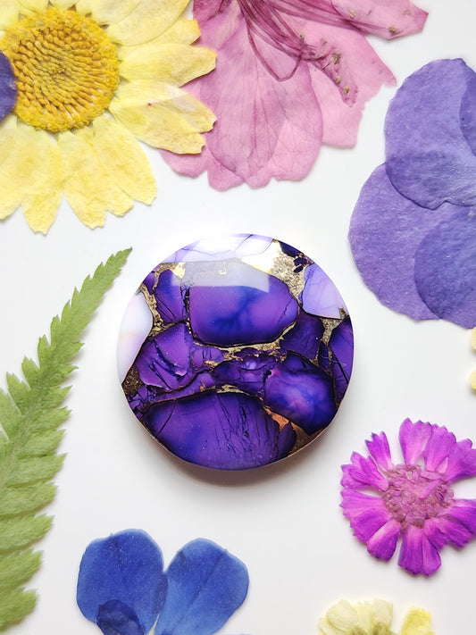 Dahlia Violet with bronze composite