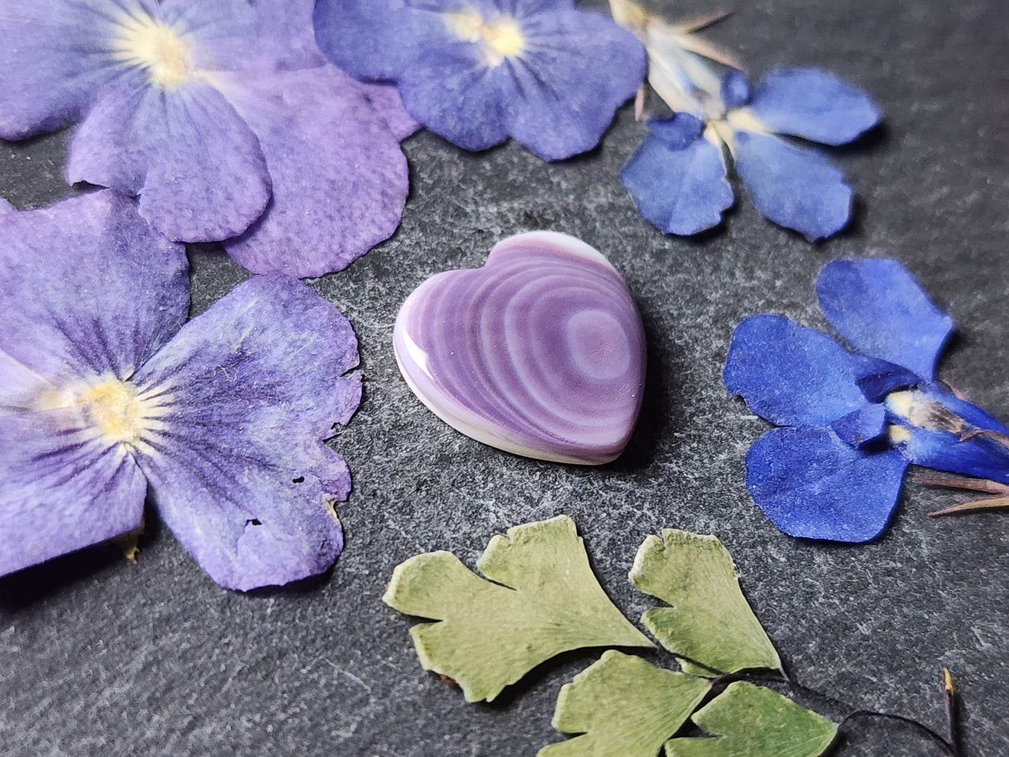 Wampum shell heart