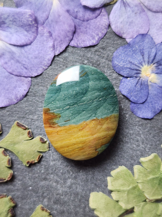 Gary green jasper/ Larsonite