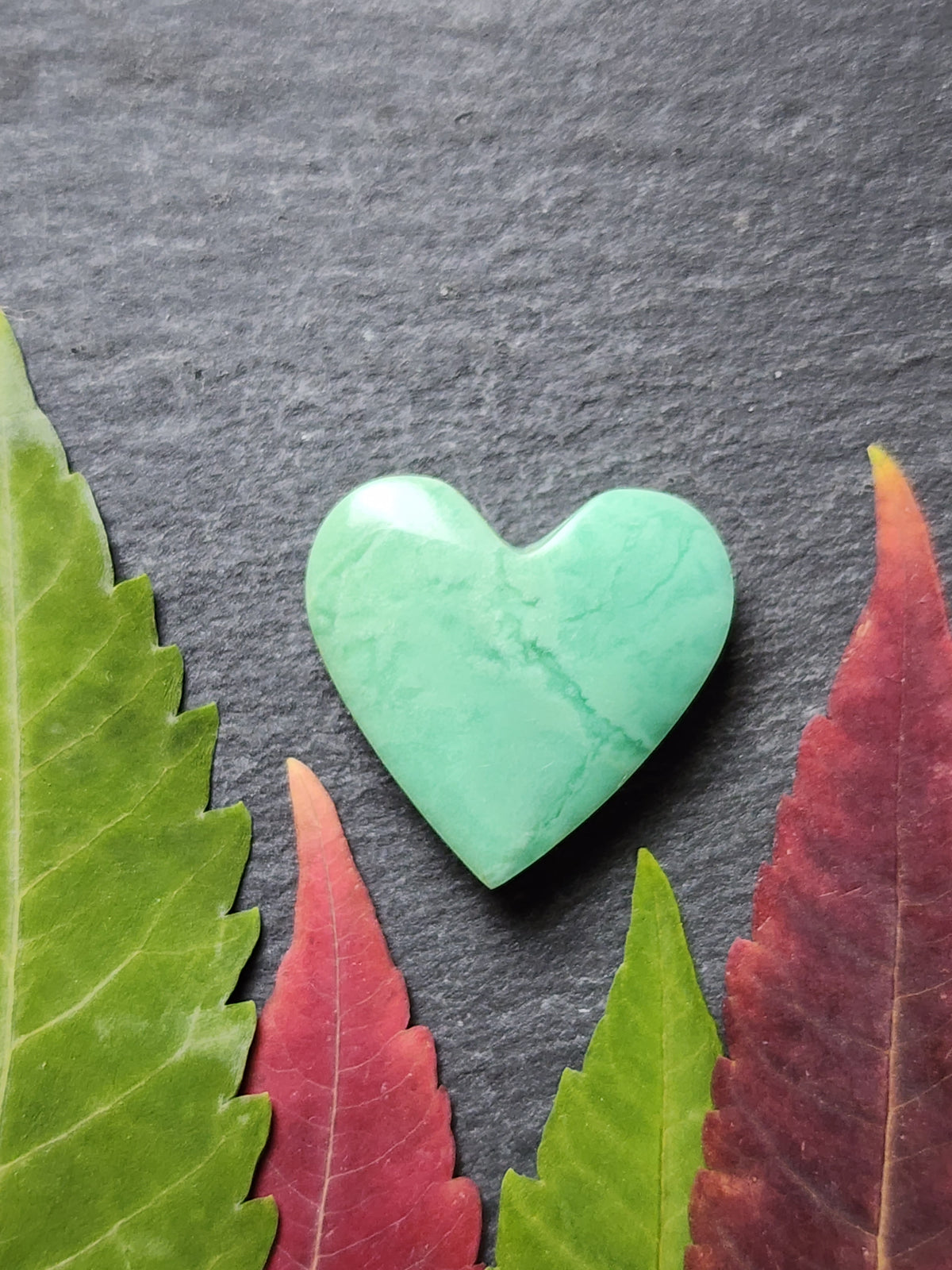 Newman Chrysoprase heart