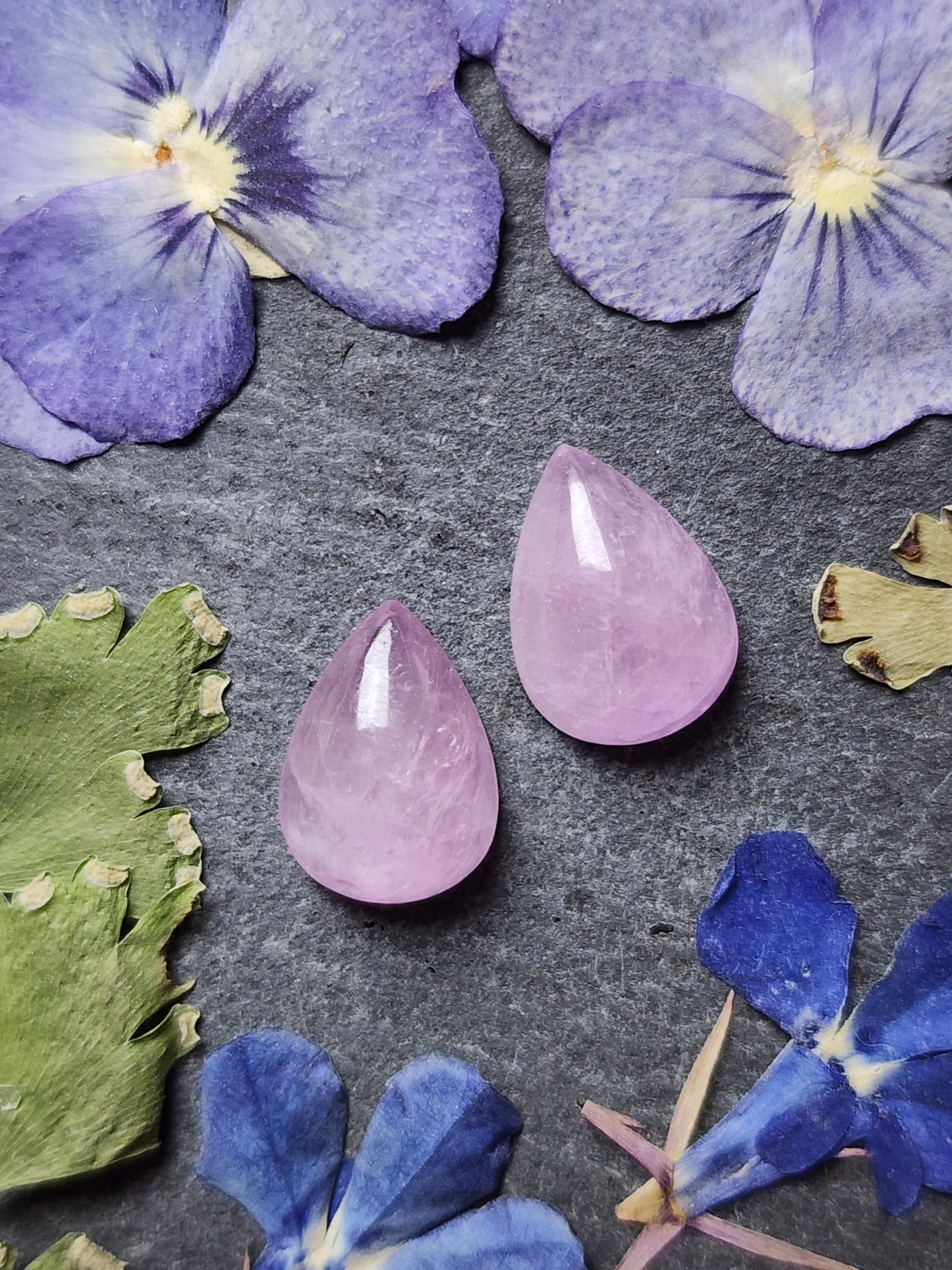 Lavender Kunzite pair