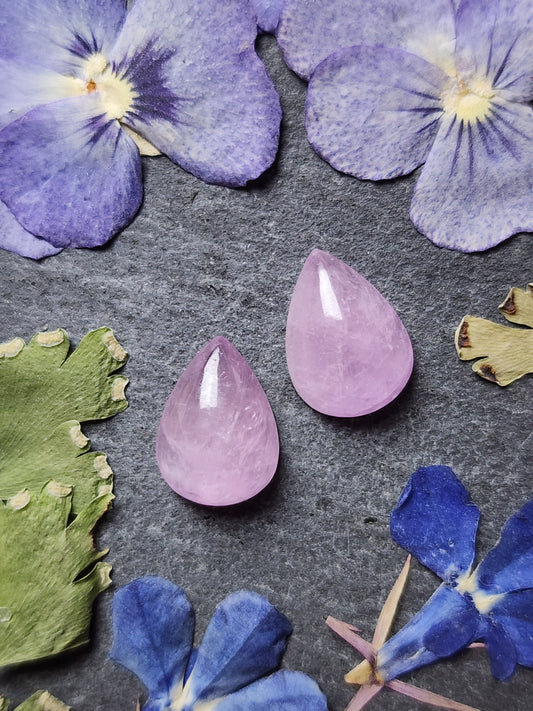Lavender Kunzite pair
