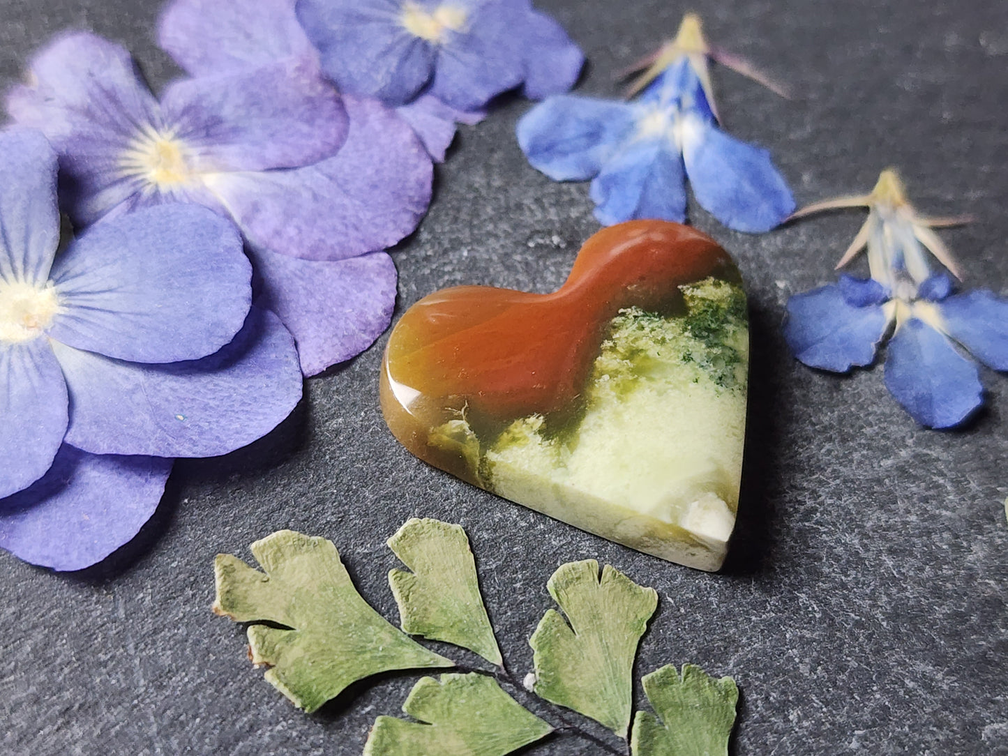 Royal Imperial jasper heart