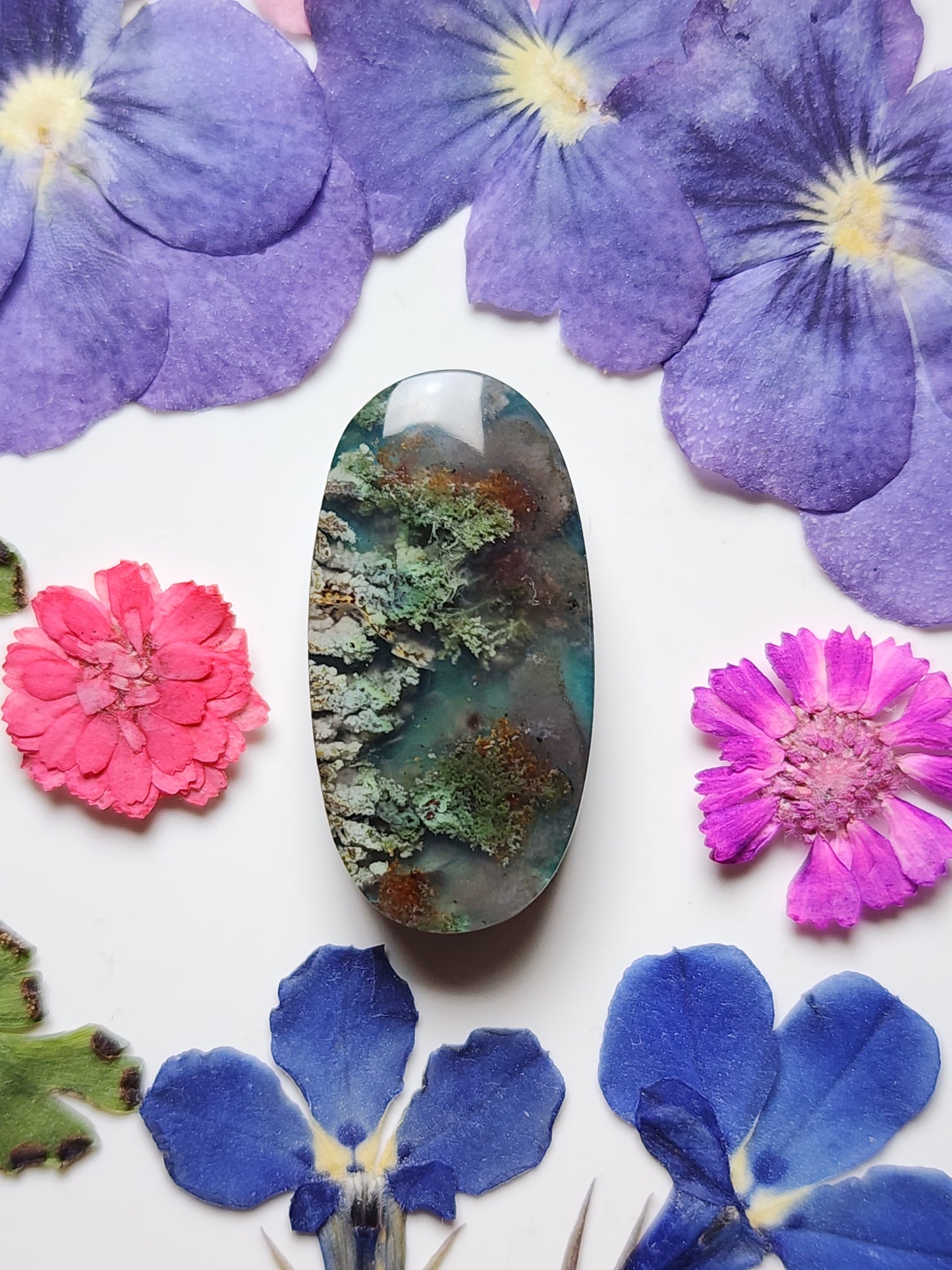 Garden Moss agate Doublet