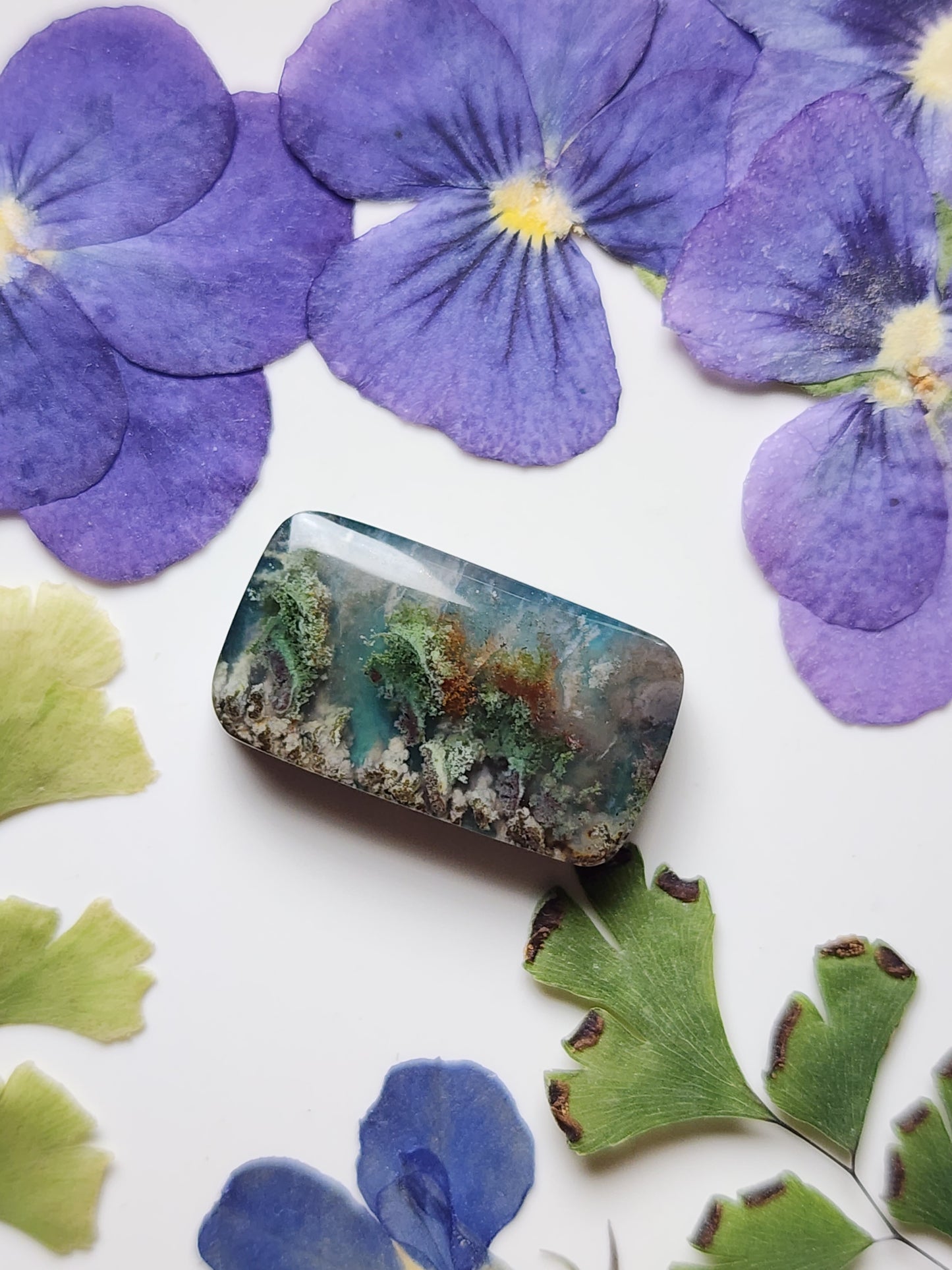 Garden Moss agate Doublet