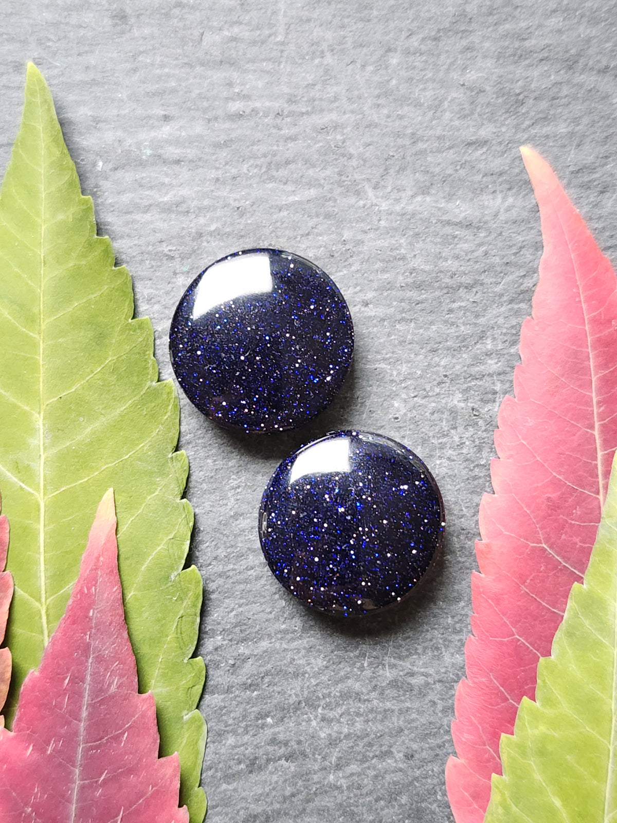 Blue Goldstone pair