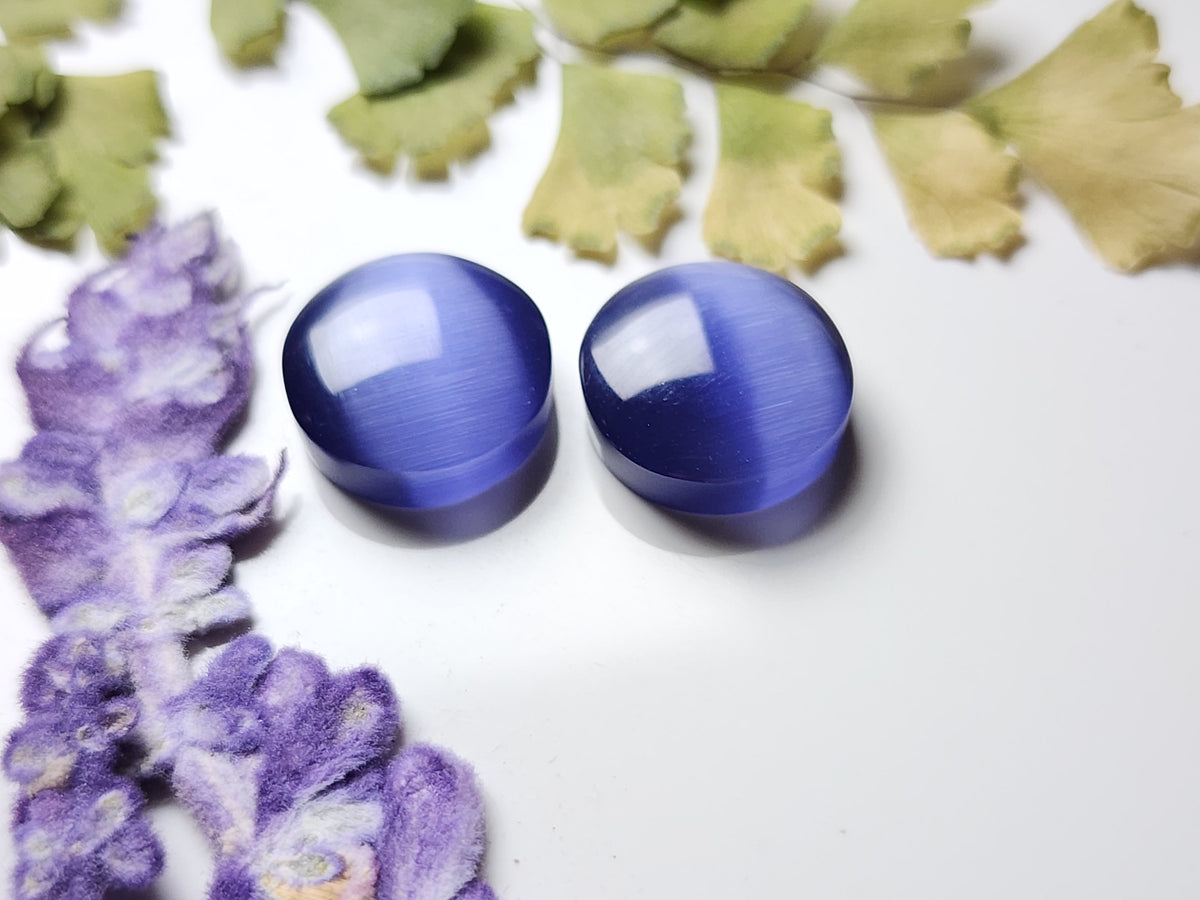 Fiber optic cat's eye glas pair