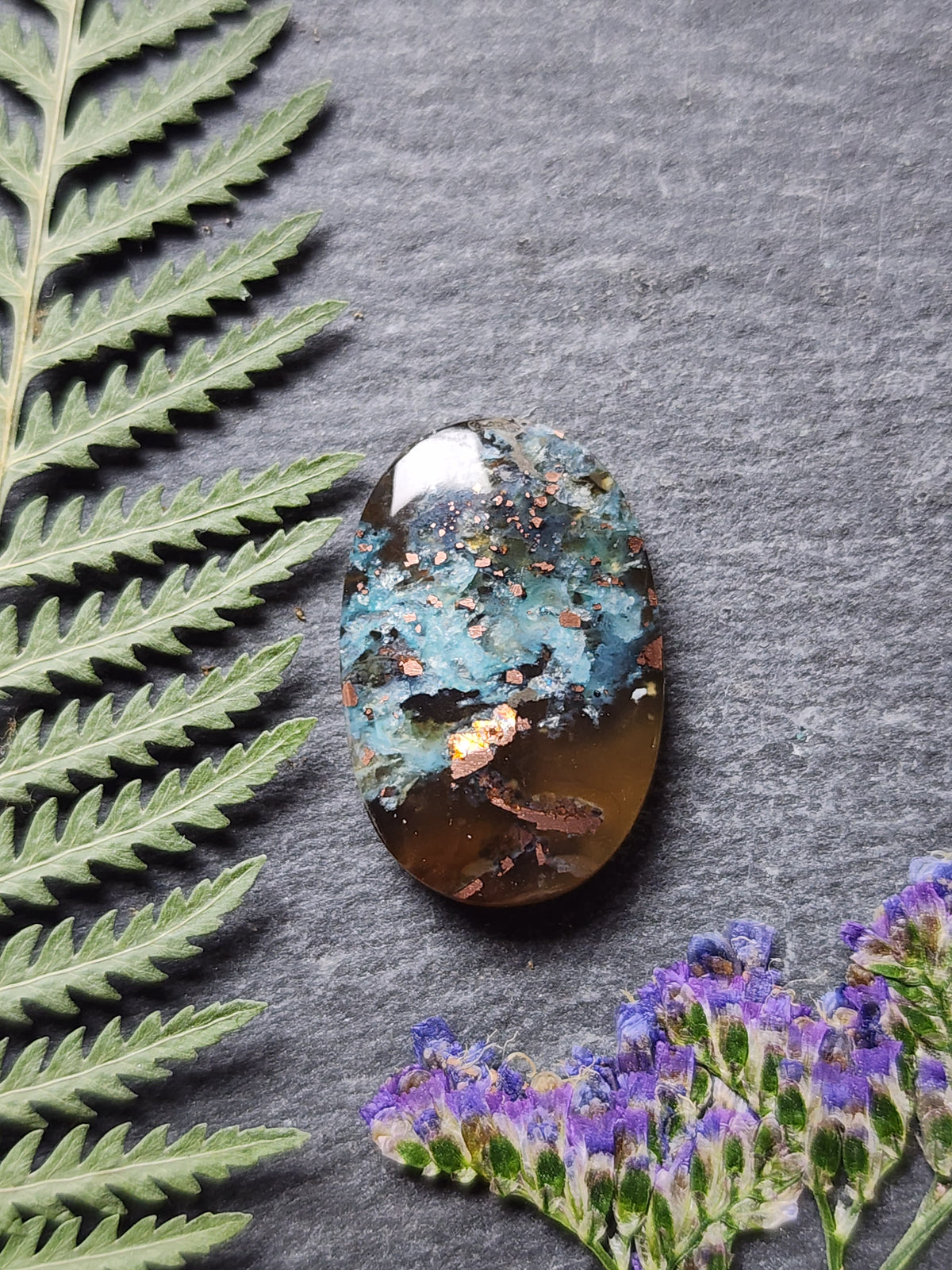 Chrysocolla Copper in Chalcedony