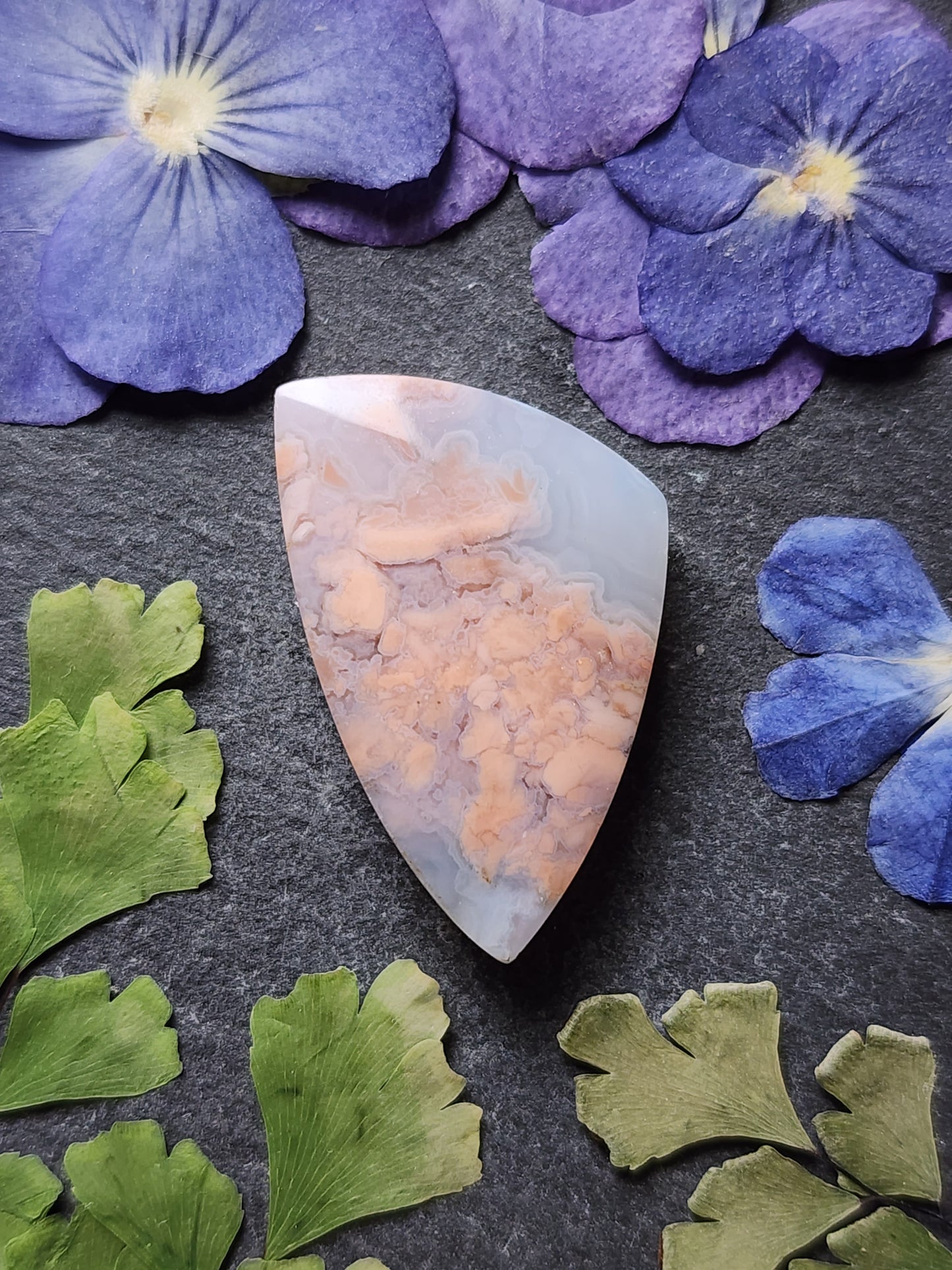 Cotton candy agate