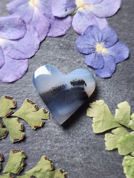 Montana agate heart