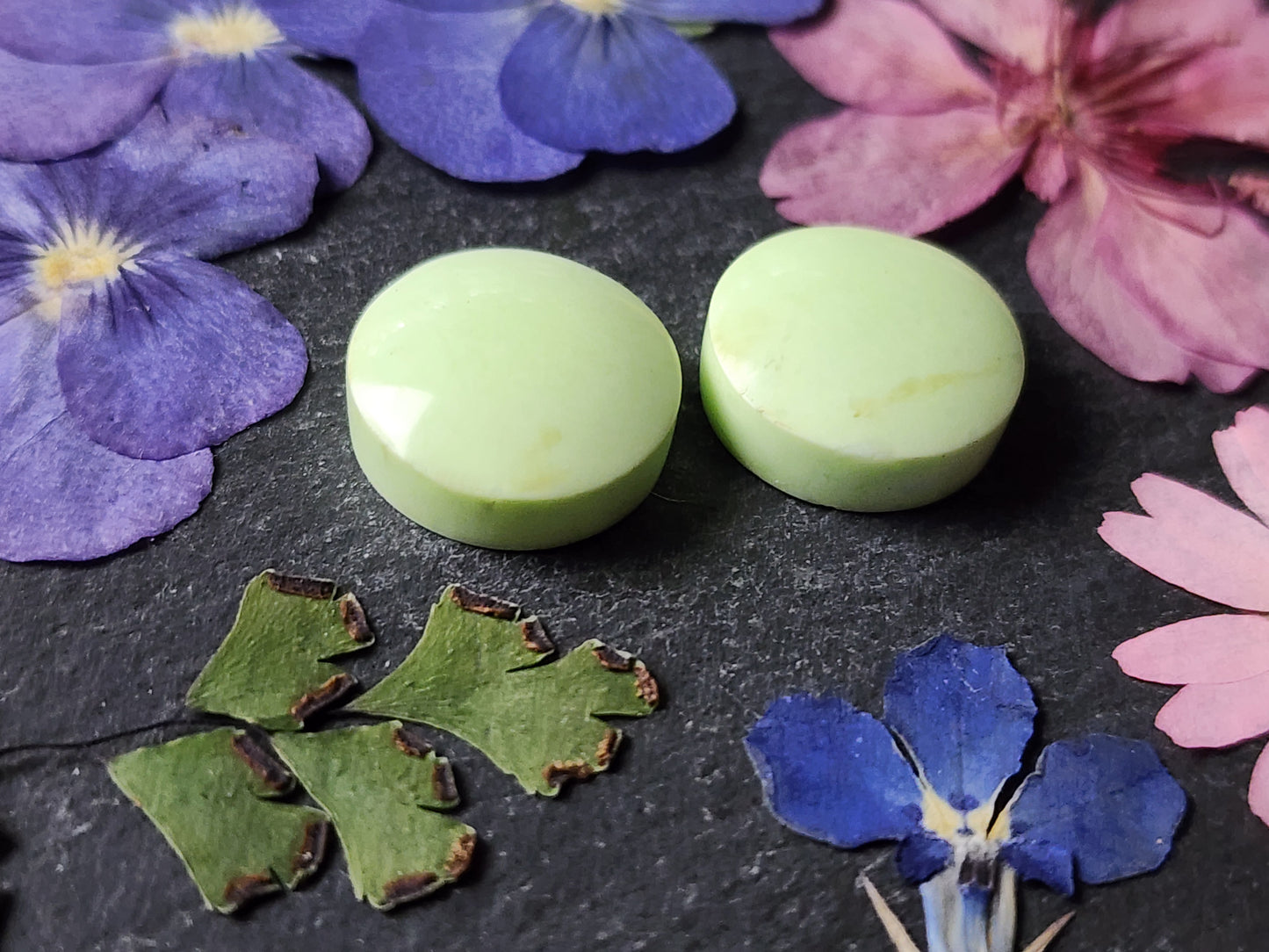 Lemon Chrysoprase pair